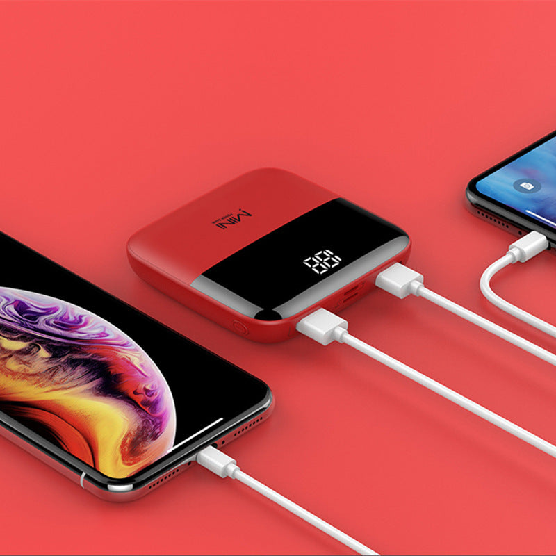 10,000mAh Mini Power Bank – Compact Fast-Charging Backup Battery
