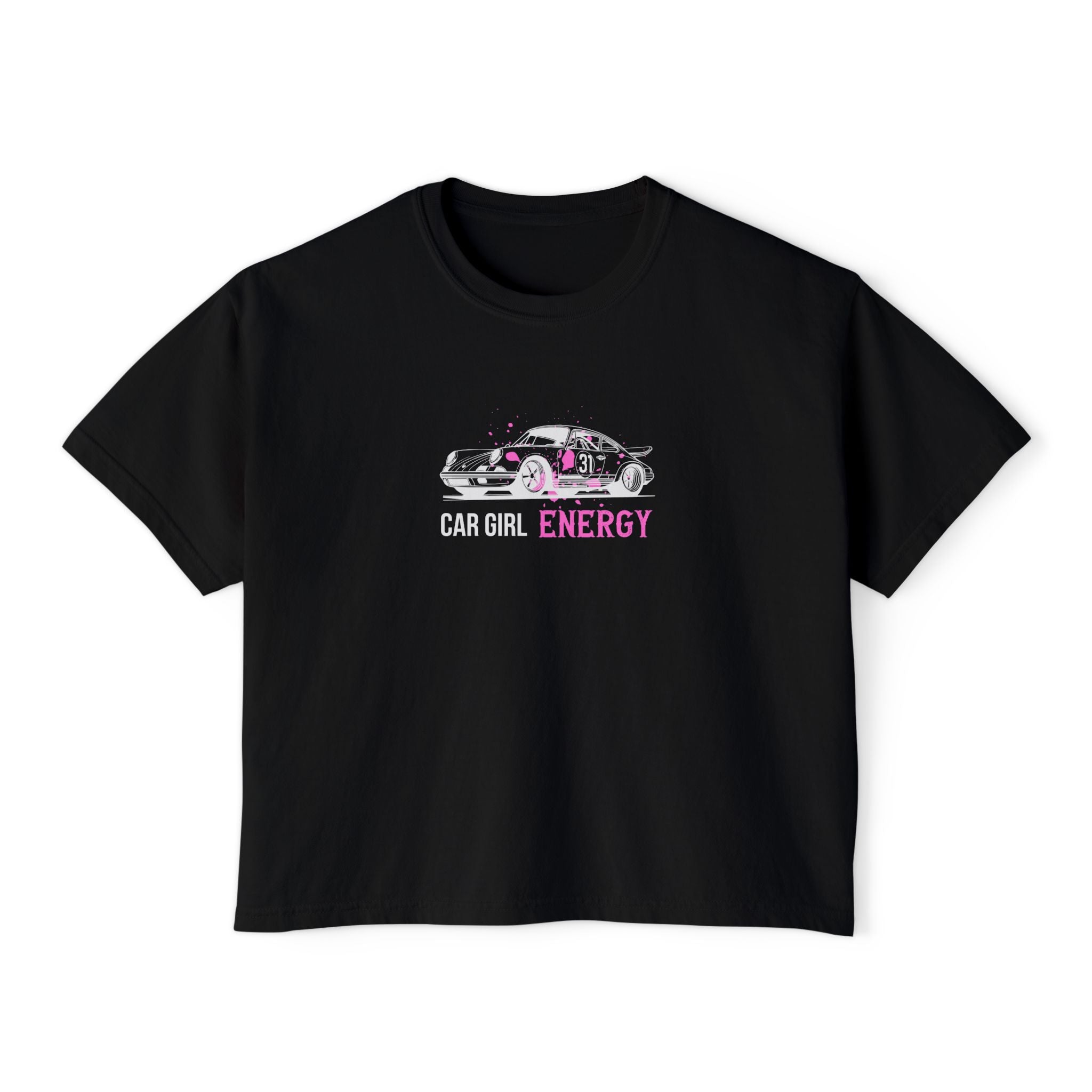 Car Girl Energy Boxy Tee | 911-Inspired Euro Streetwear Shirt Tuning Techniques