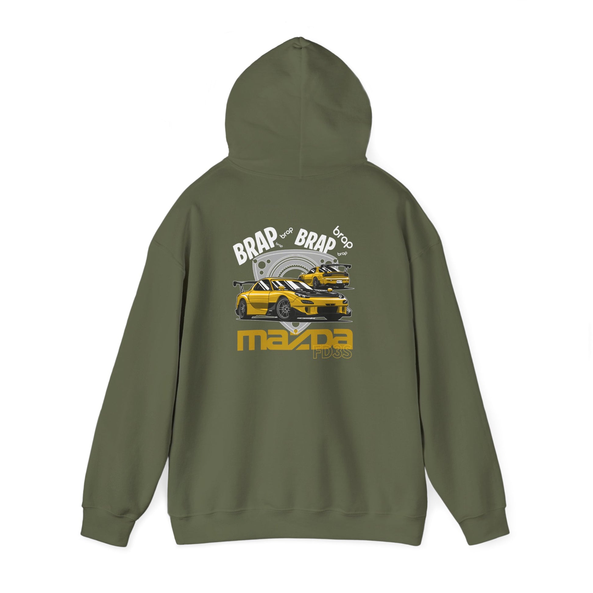Brap Brap Mazda RX-7 FD3S Hooded Sweatshirt