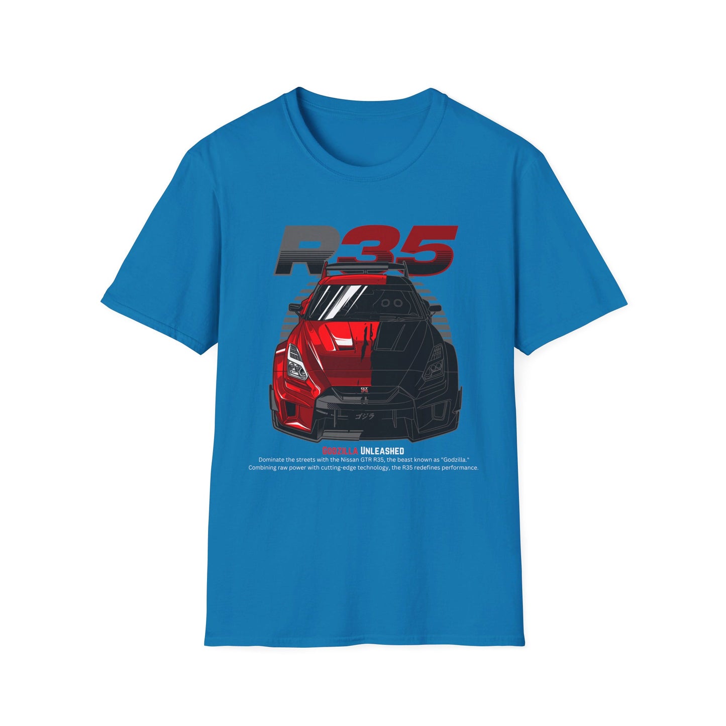 Godzilla Unleashed GT-R R35 T-Shirt – Dominate with the Legendary GT-R