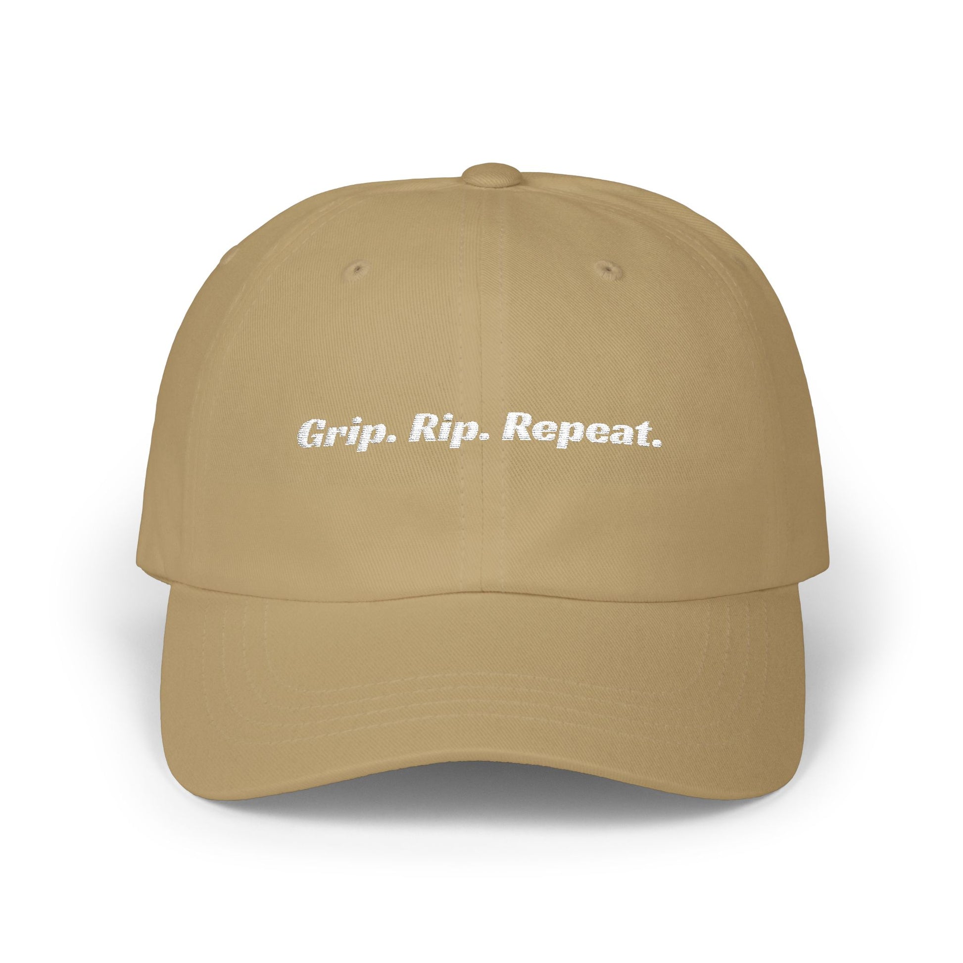 Grip. Rip. Repeat. Dad Cap