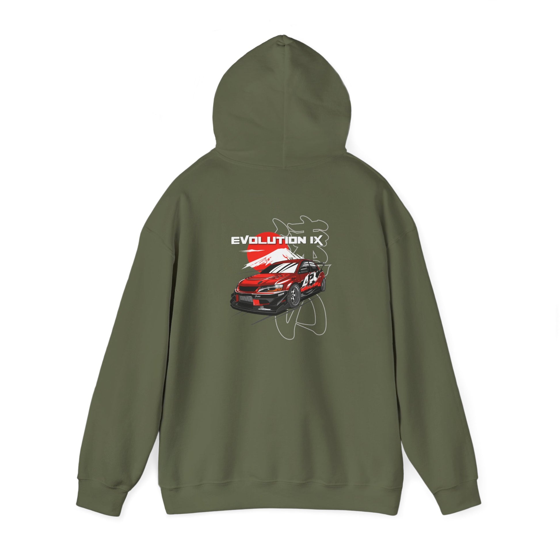 Tokyo Drift Mitsubishi EVO IX Hoodie | JDM Street Racer Pullover | Car Culture Hooded Sweatshirt