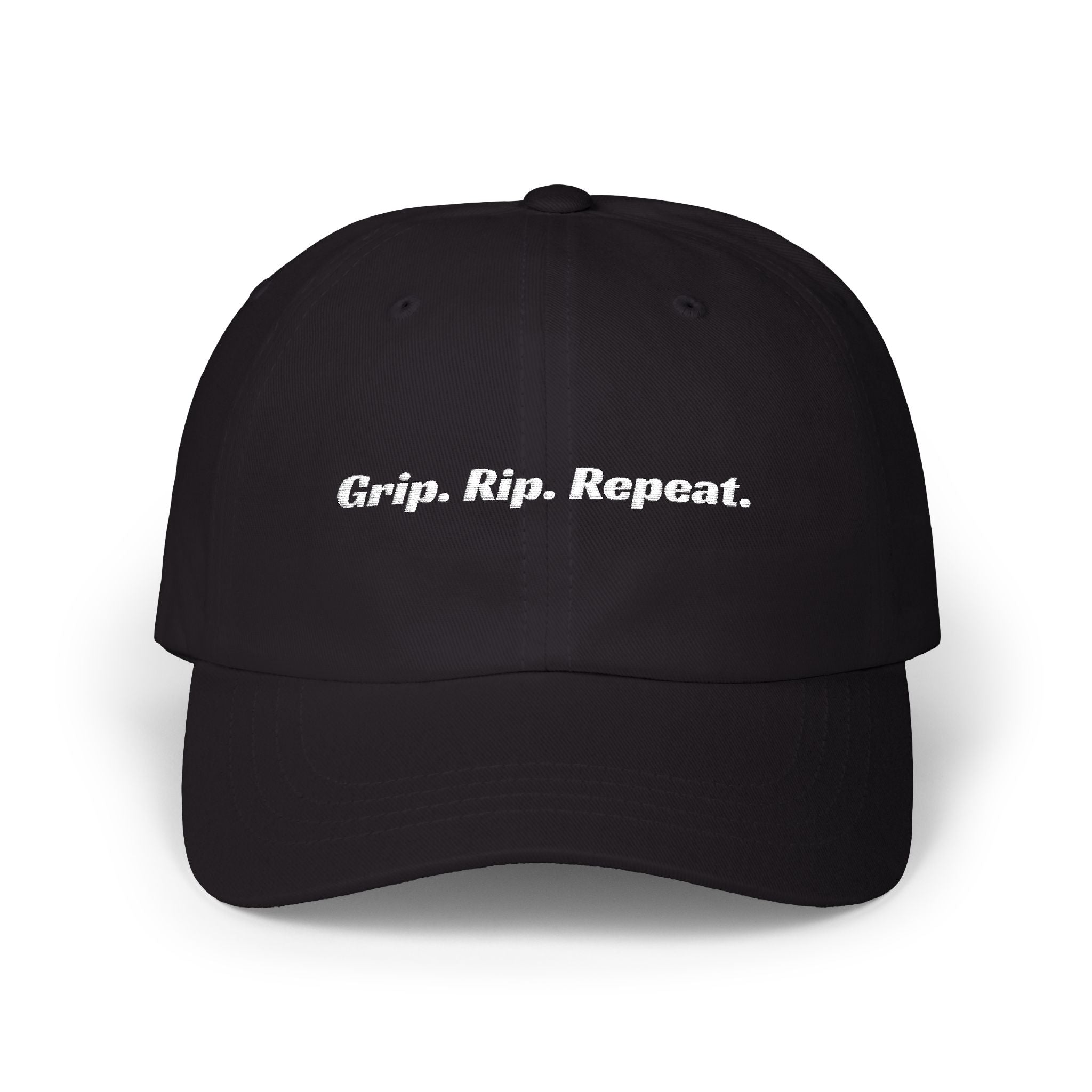 Grip. Rip. Repeat. Dad Cap