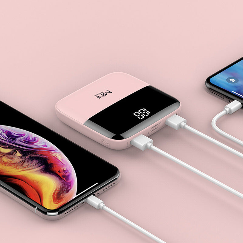 10,000mAh Mini Power Bank – Compact Fast-Charging Backup Battery