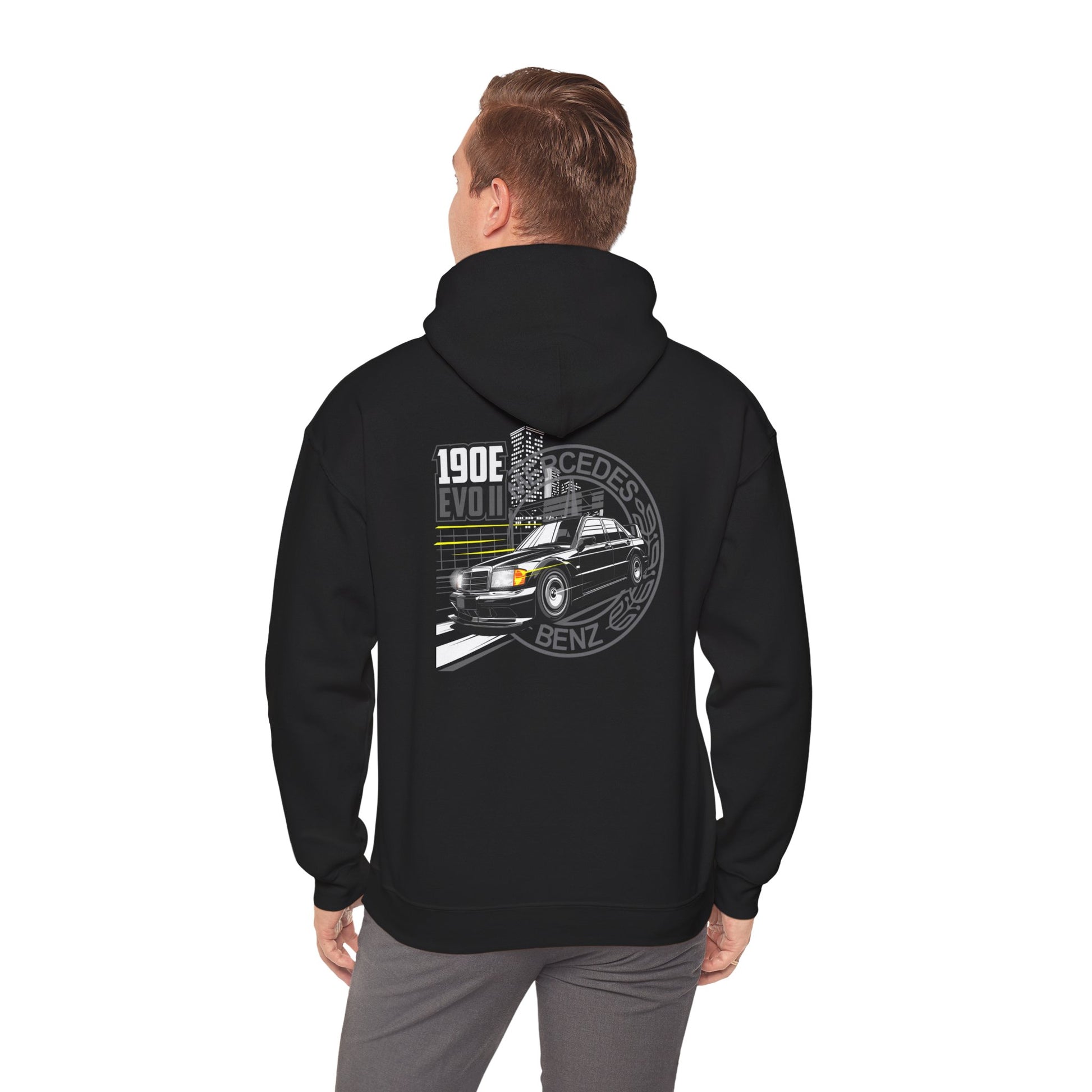 Mercedes 190E EVO II Hoodie | Classic DTM Legend Sweatshirt | German Touring Car Racing Pullover | Euro Car Enthusiast Gift