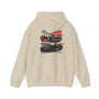 JDM Culture GT-R Then and Now Hoodie with Racing Car Design