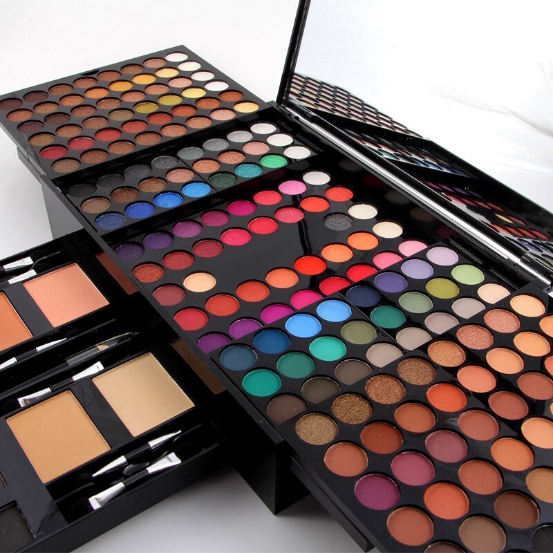 180-Color All-in-One Makeup Palette – Eyeshadow, Blush, Contour & Powder Set