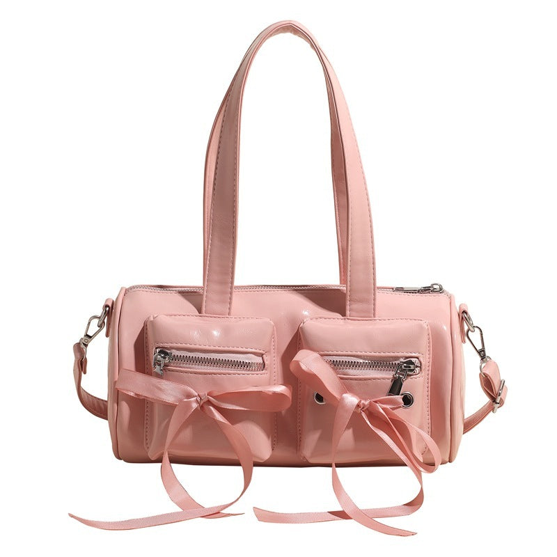 PU Leather Bow Crossbody Bag – Compact & Stylish Handbag for Women