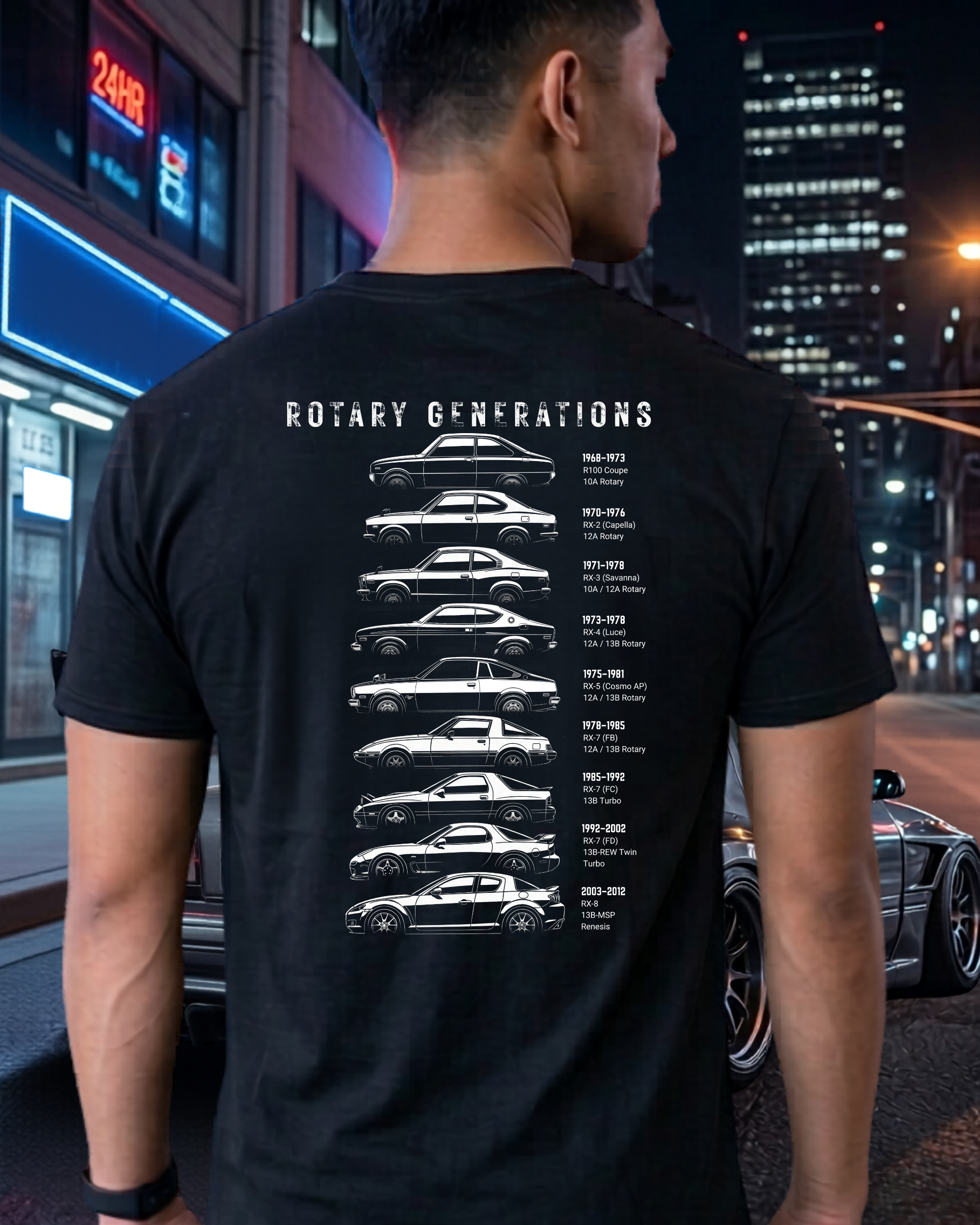 Nissan Z Generations Tee | 1970–Present Heritage Collection | JDM Streetwear Shirt Tuning Techniques