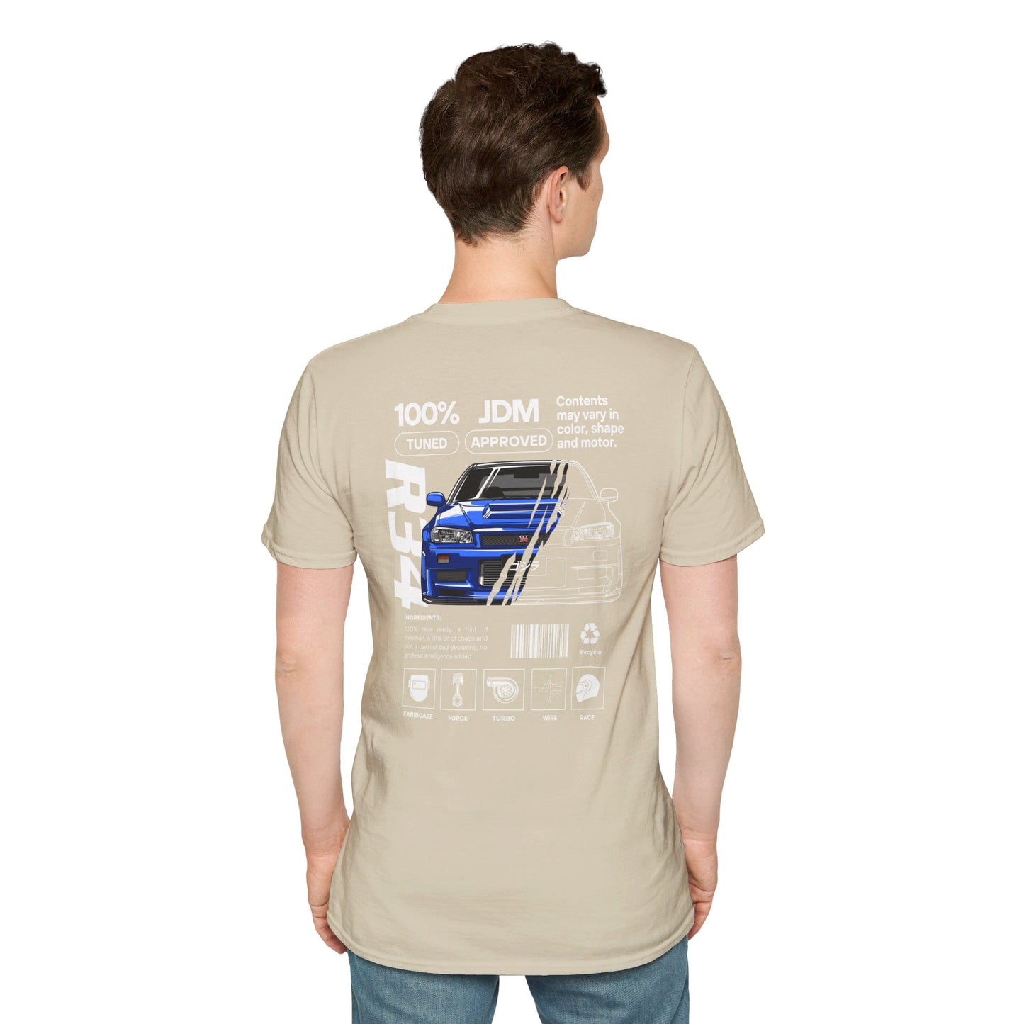 JDM Approved Nissan R34 Package T-Shirt – Reign Supreme with the Iconic GT-R