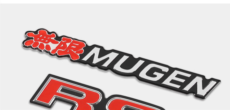 Acrylic 3D car Badge | RS and Mugen labeling