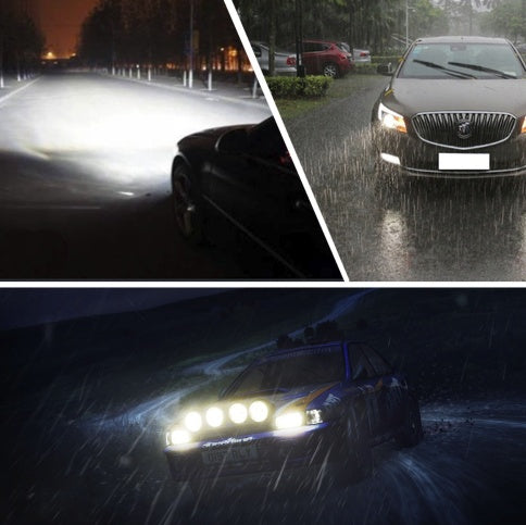 S2 LED Headlights - 8000LM COB Chips, 6500K Cool White, 360° Beam Angle