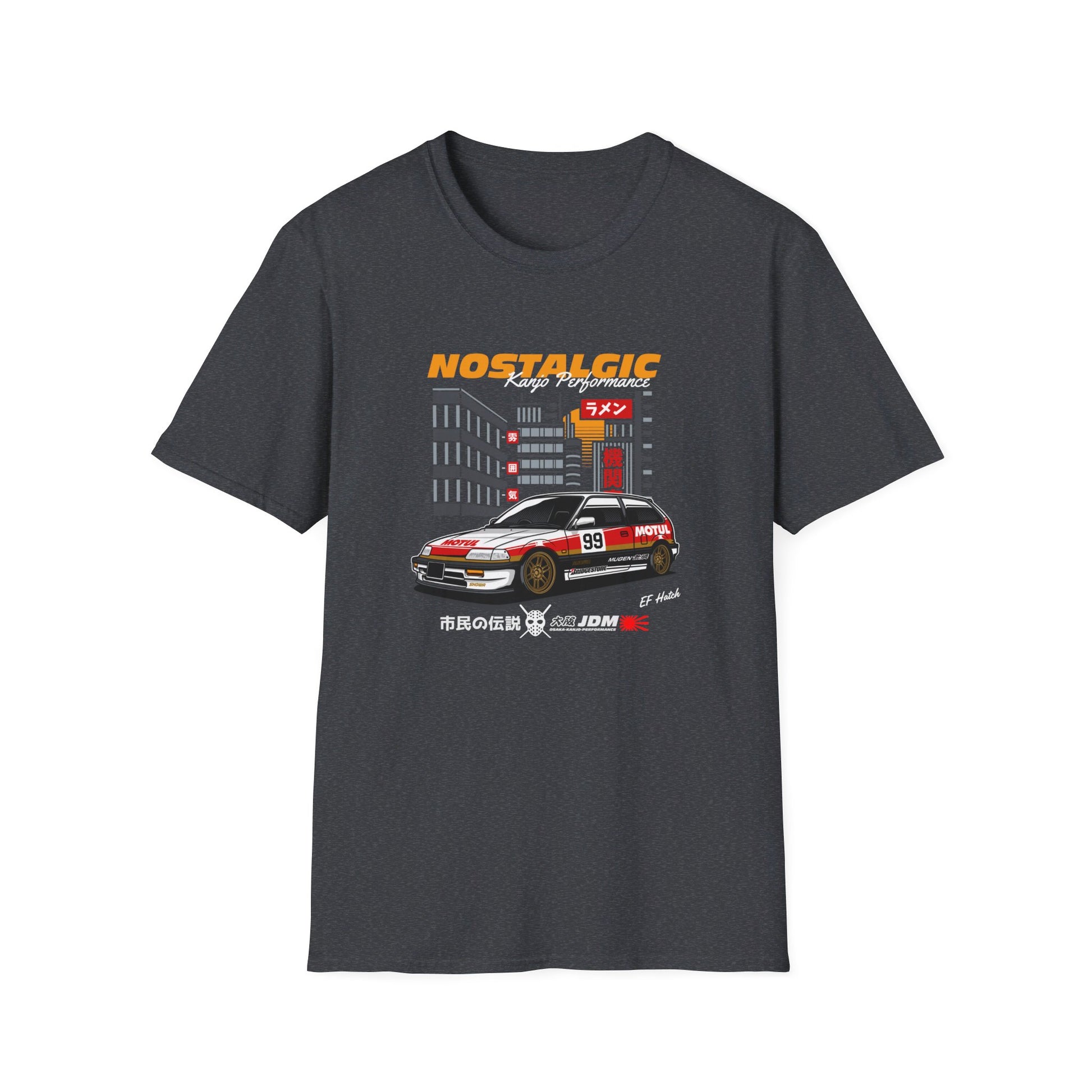 Nostalgic Honda Civic EF Hatch T-Shirt Celebrate a Classic JDM Icon