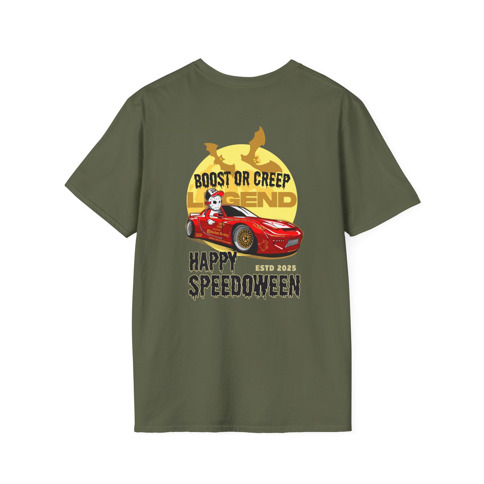 Happy Speedoween FD RX-7 T-Shirt | Boost or Creep Rotary Halloween Car Tee | JDM Drift Streetwear