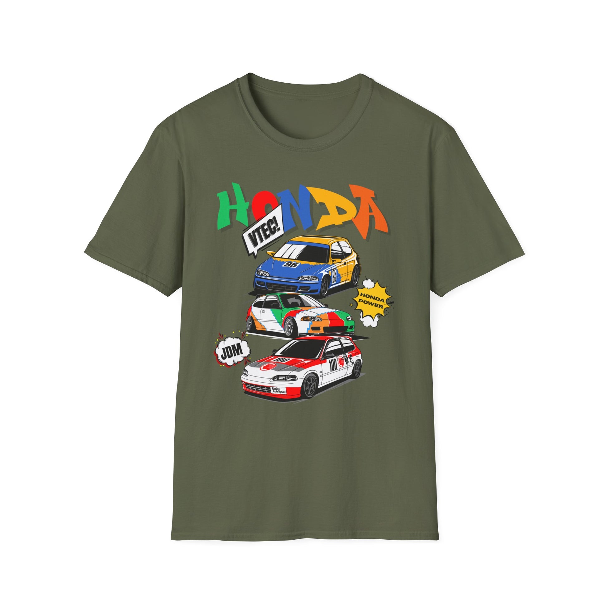 Honda EG Civic VTEC T-Shirt JDM Hatchback Legend • Classic 90s Civic Gift