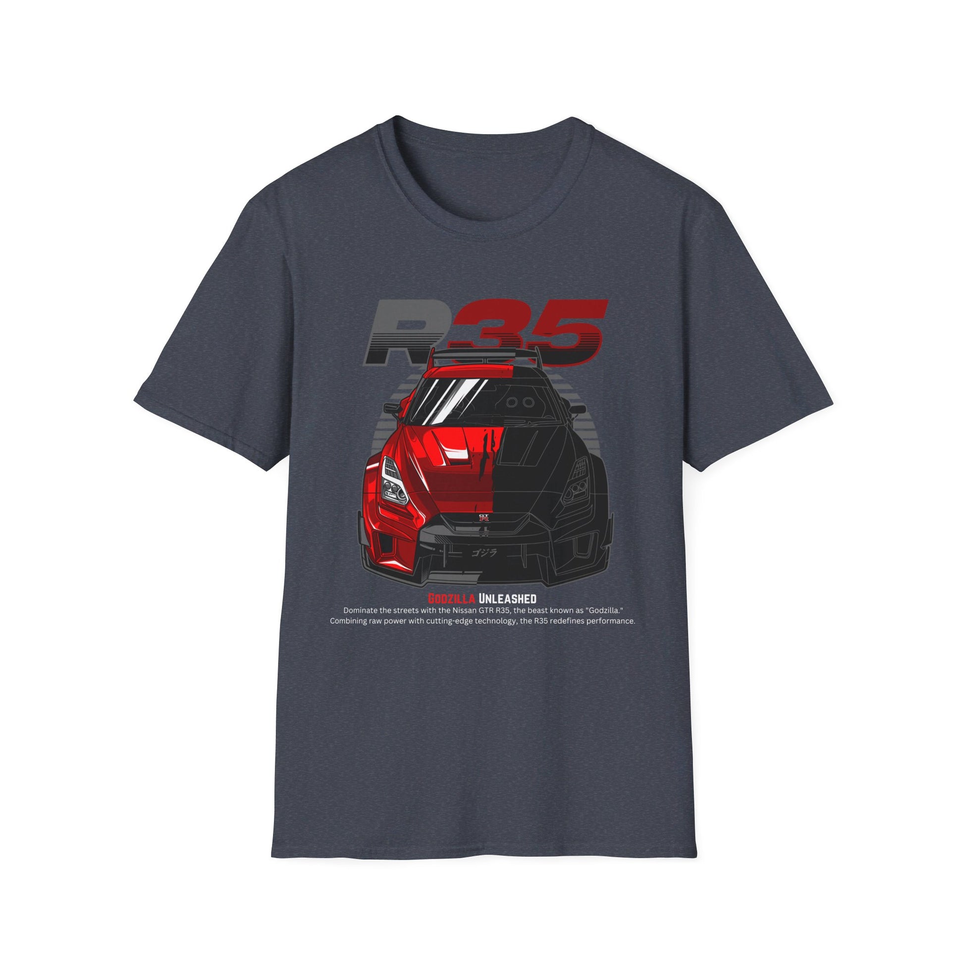 Dominate the Streets with the Godzilla Unleashed GT-R R35 T-Shirt