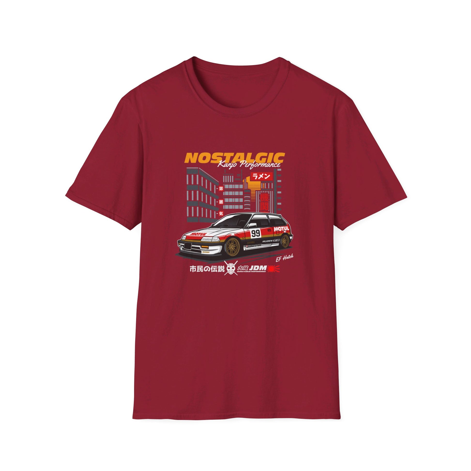 Nostalgic Honda Civic EF Hatch T-Shirt Celebrate a Classic JDM Icon