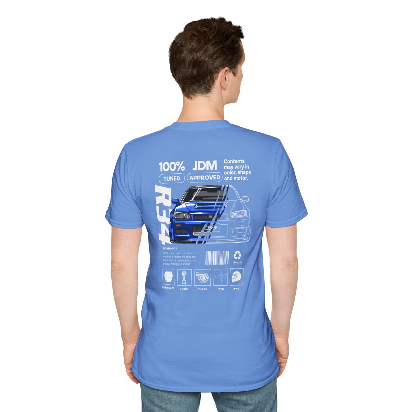 JDM Approved Nissan R34 Package T-Shirt – Reign Supreme with the Iconic GT-R