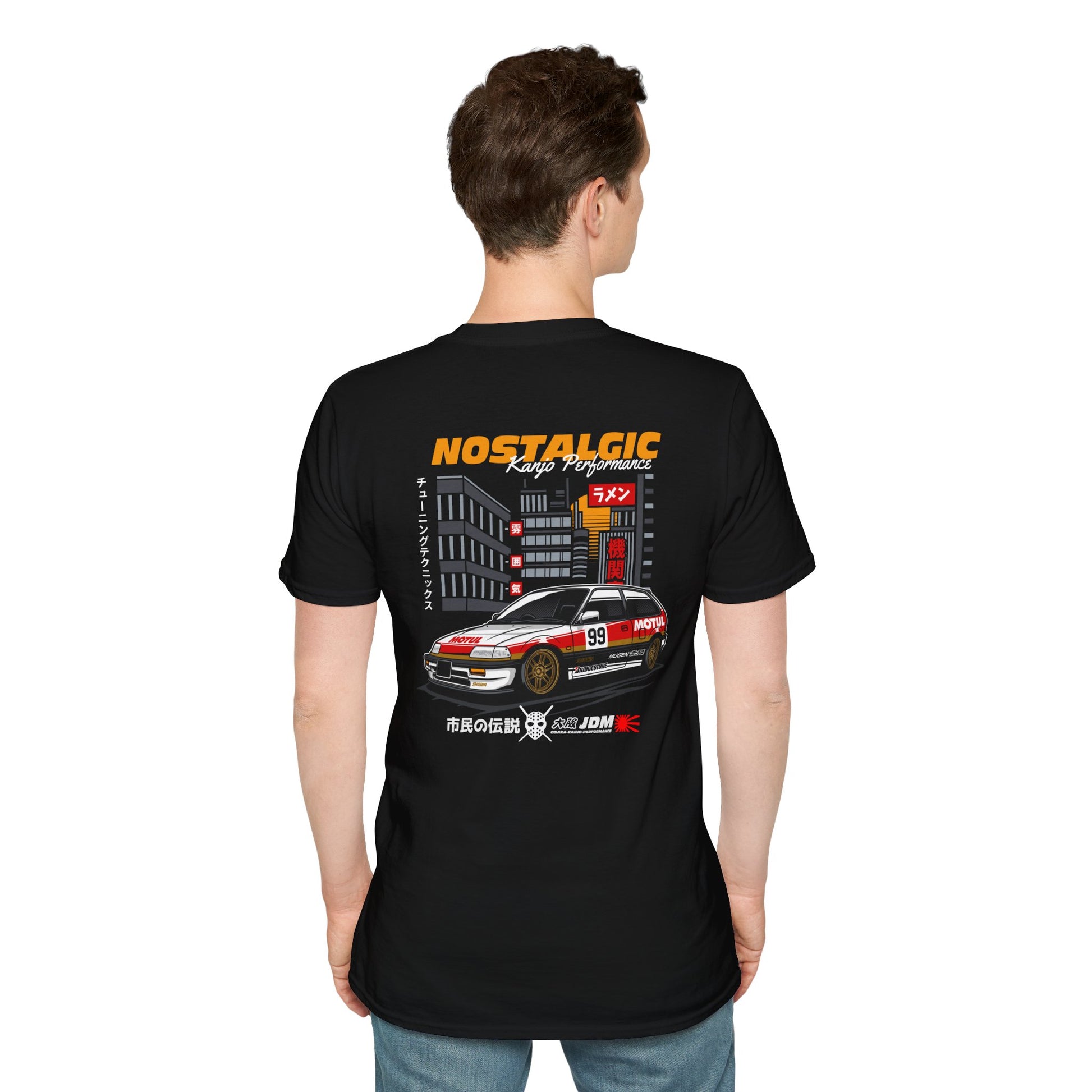 Nastalgic Honda Kanjo Performance Loop Racer T-Shirt