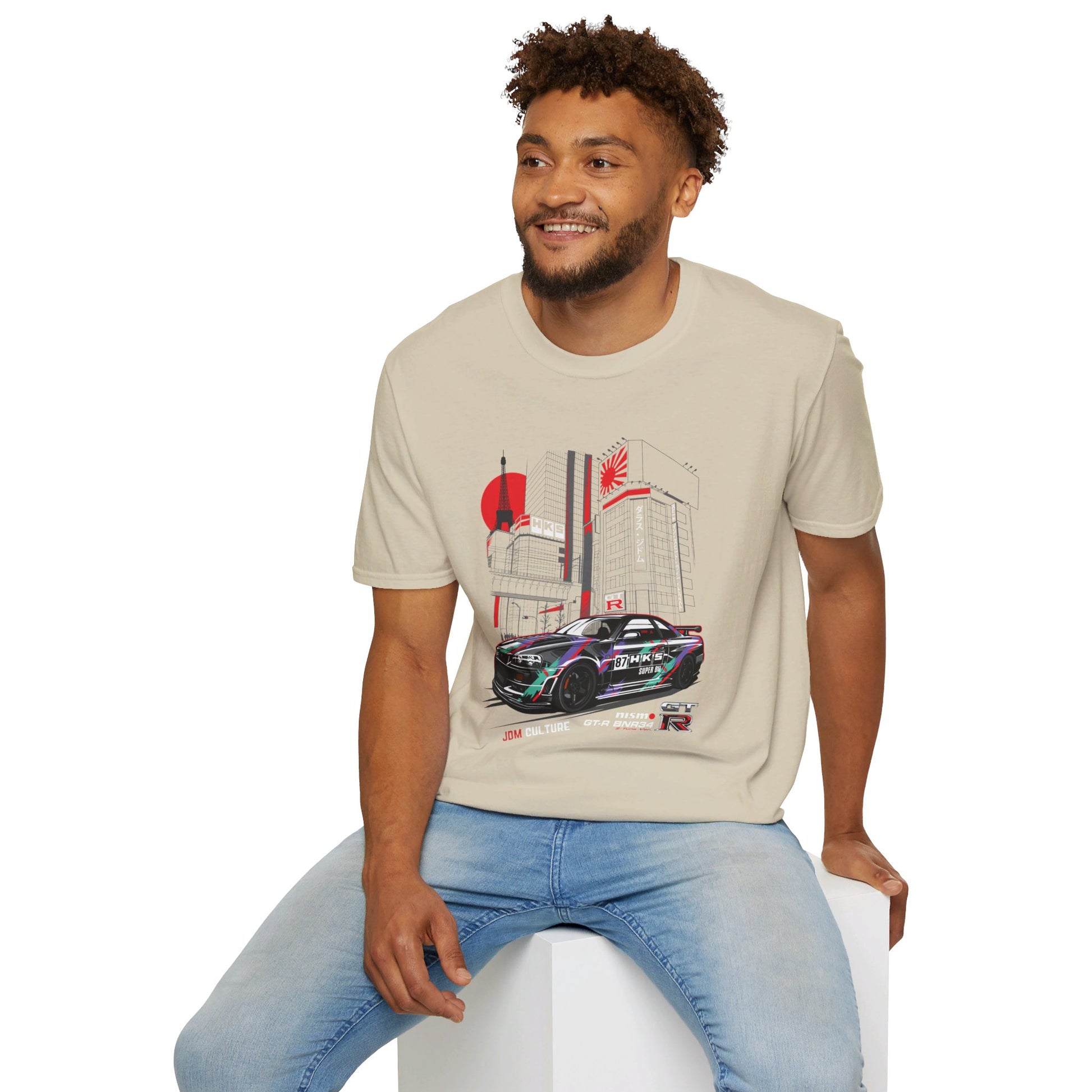 Unleash the Spirit of the Streets with the JDM Culture HKS R34 City T-Shirt