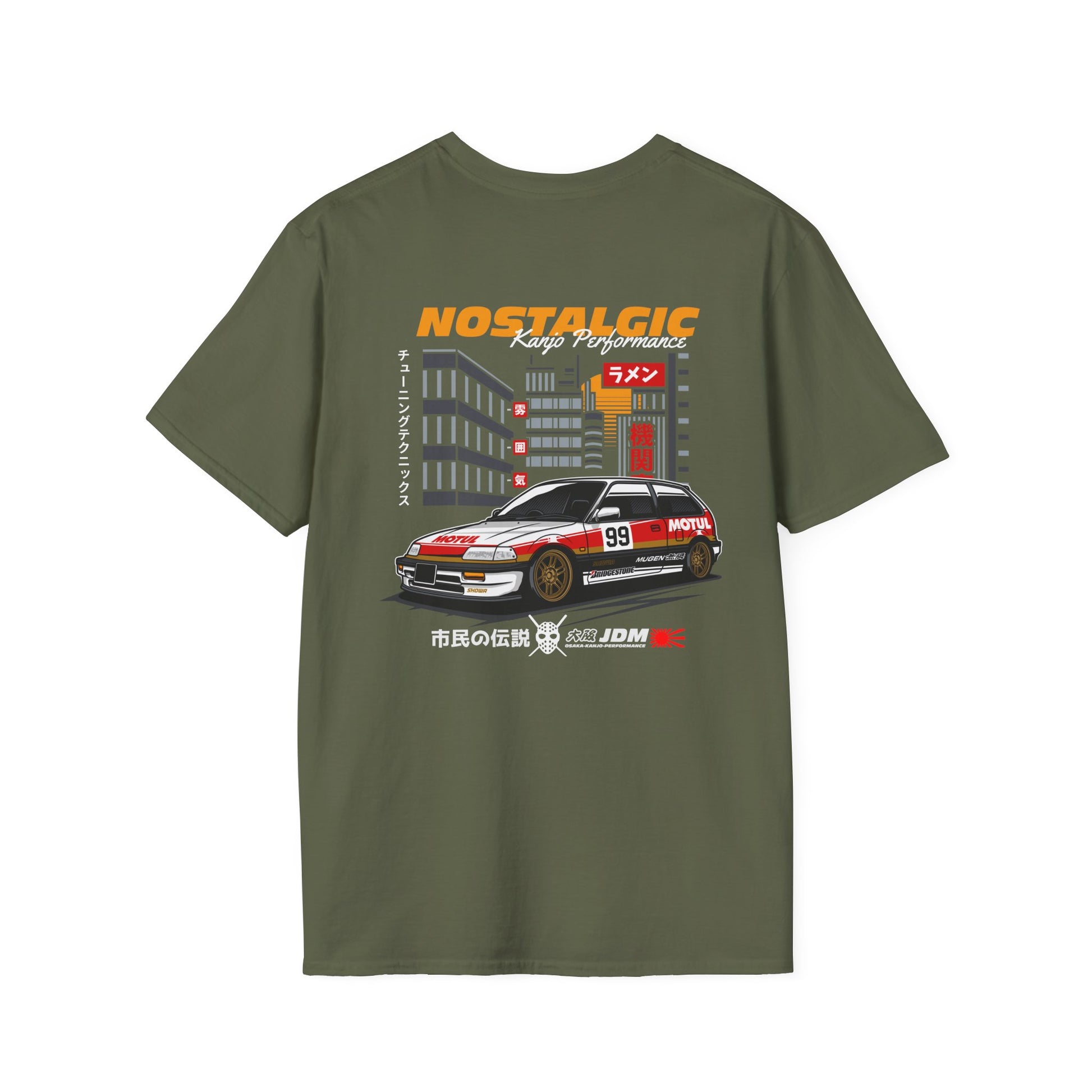 Nastalgic Honda Kanjo Performance Loop Racer T-Shirt