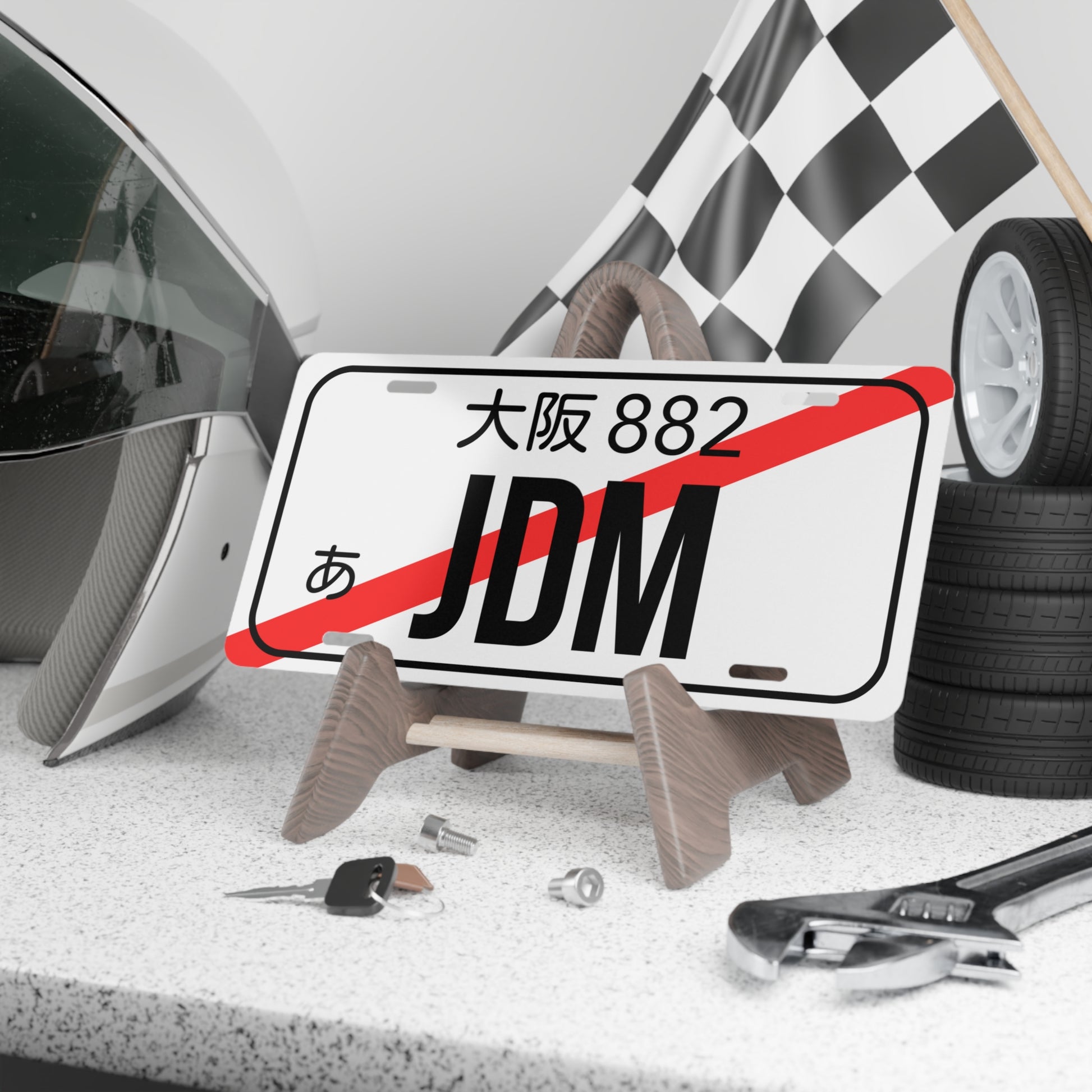 Custom JDM Aluminum Vanity Plate – Japanese License Plate Style | Car Accessories, Drift Gift, Garage Decor