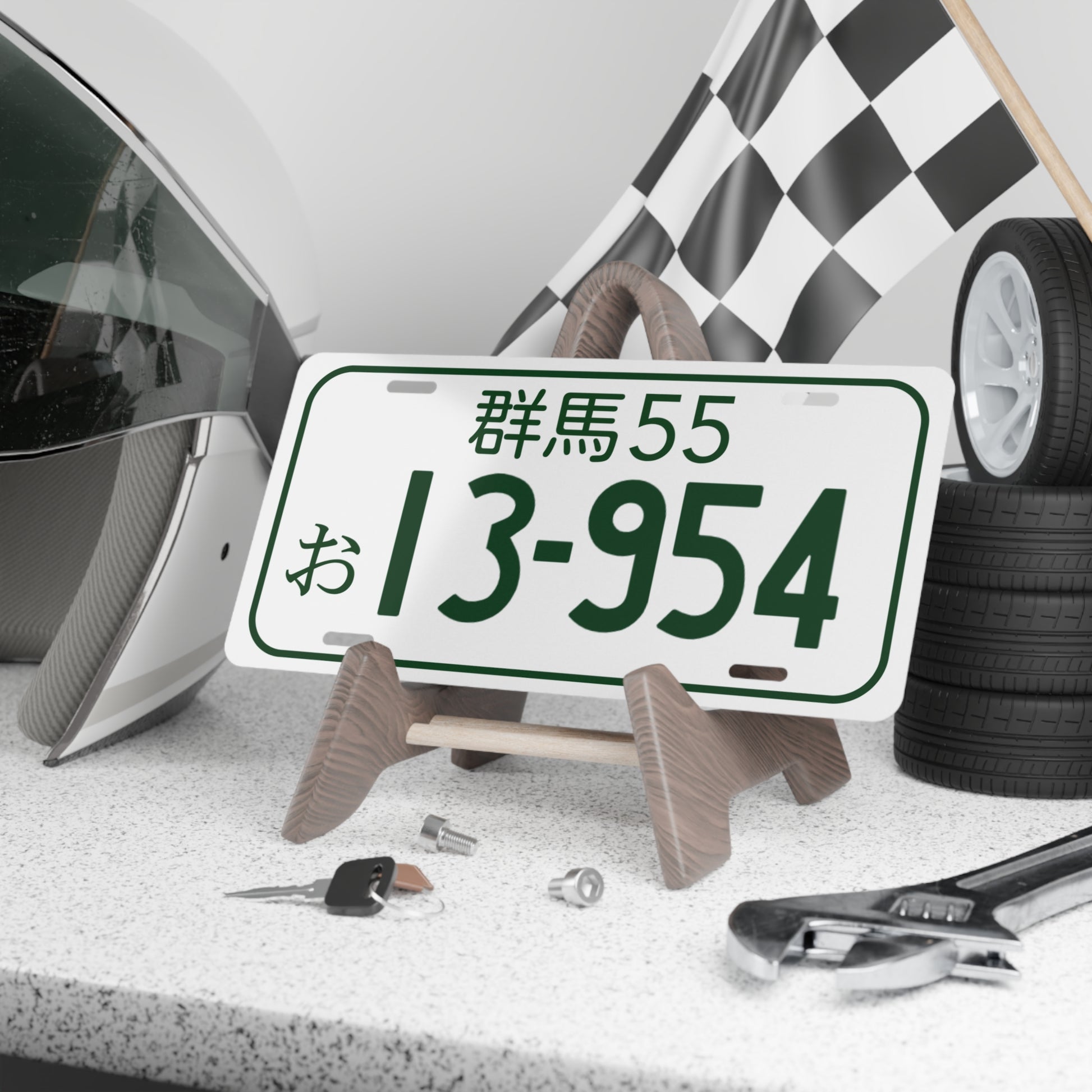 Initial D 13-954 Trueno Vanity License Plate, Personalized Car Decoration, Unique Auto Gift, Funny Car Plate, Customizable Vehicle Accessory