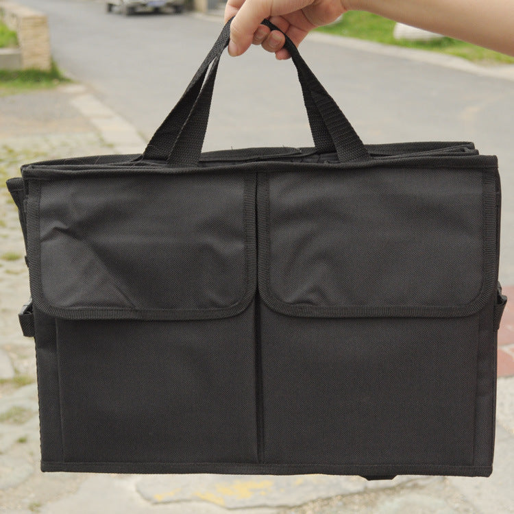 Heavy-Duty Trunk Organizer – Foldable Cargo Storage with Pockets & Dividers