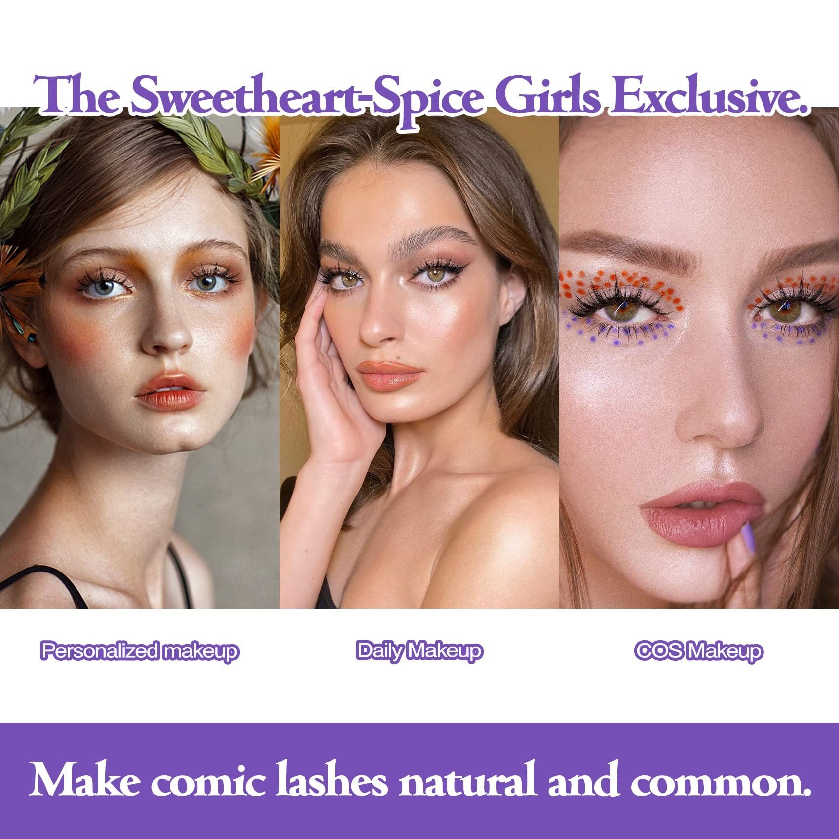 Barbie Beauty False Eyelashes – Natural Slim Length (5 Pairs)