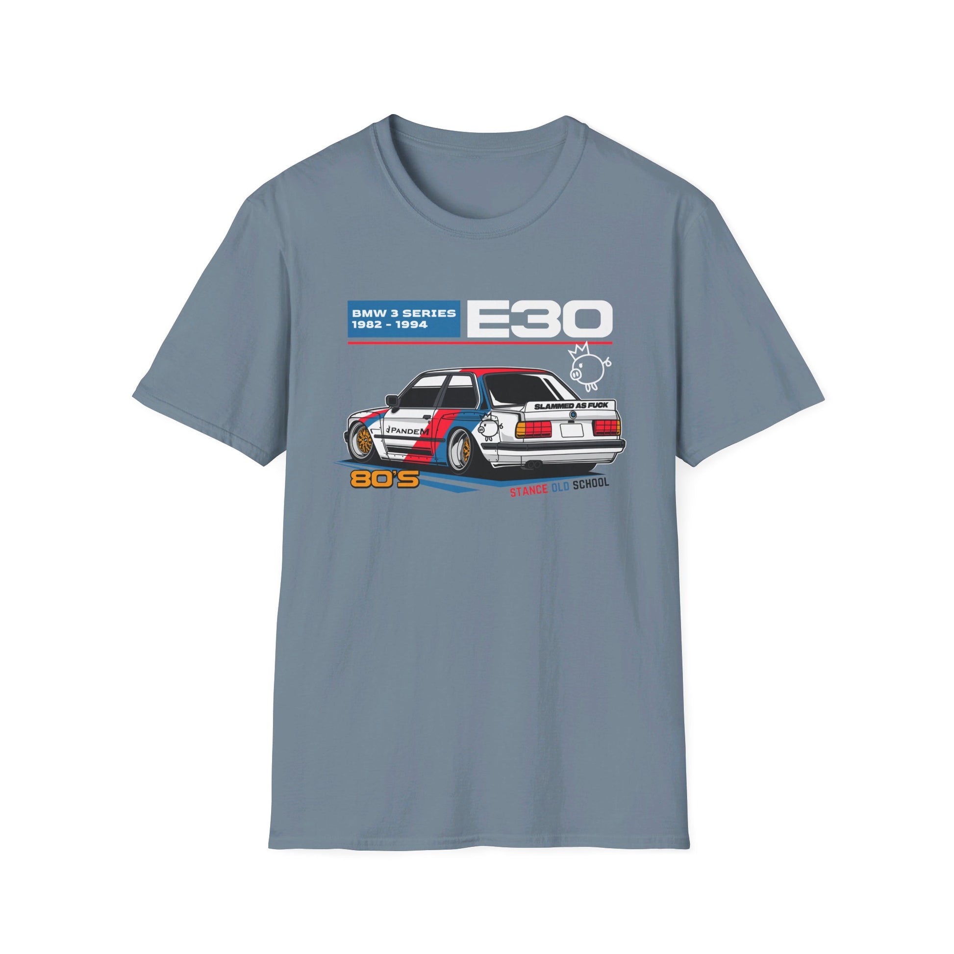 Stanced BMW E30 T-Shirt – Classic Stance, Timeless Style