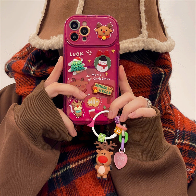 Christmas Phone Case For I Phone 15 14 13 12 11 Pro Max Pro Silicone Protection Cover
