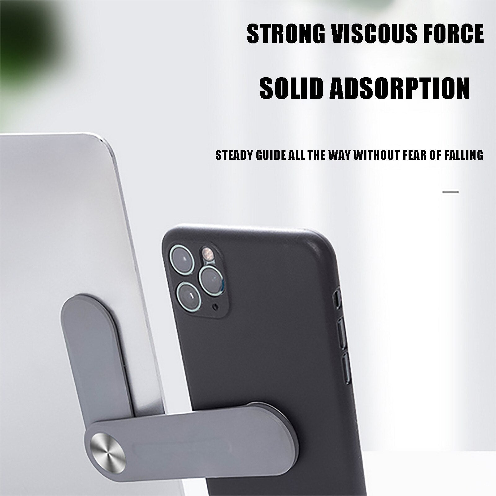 Laptop Side Expansion Bracket – Magnetic Phone Holder for Laptop Monitors