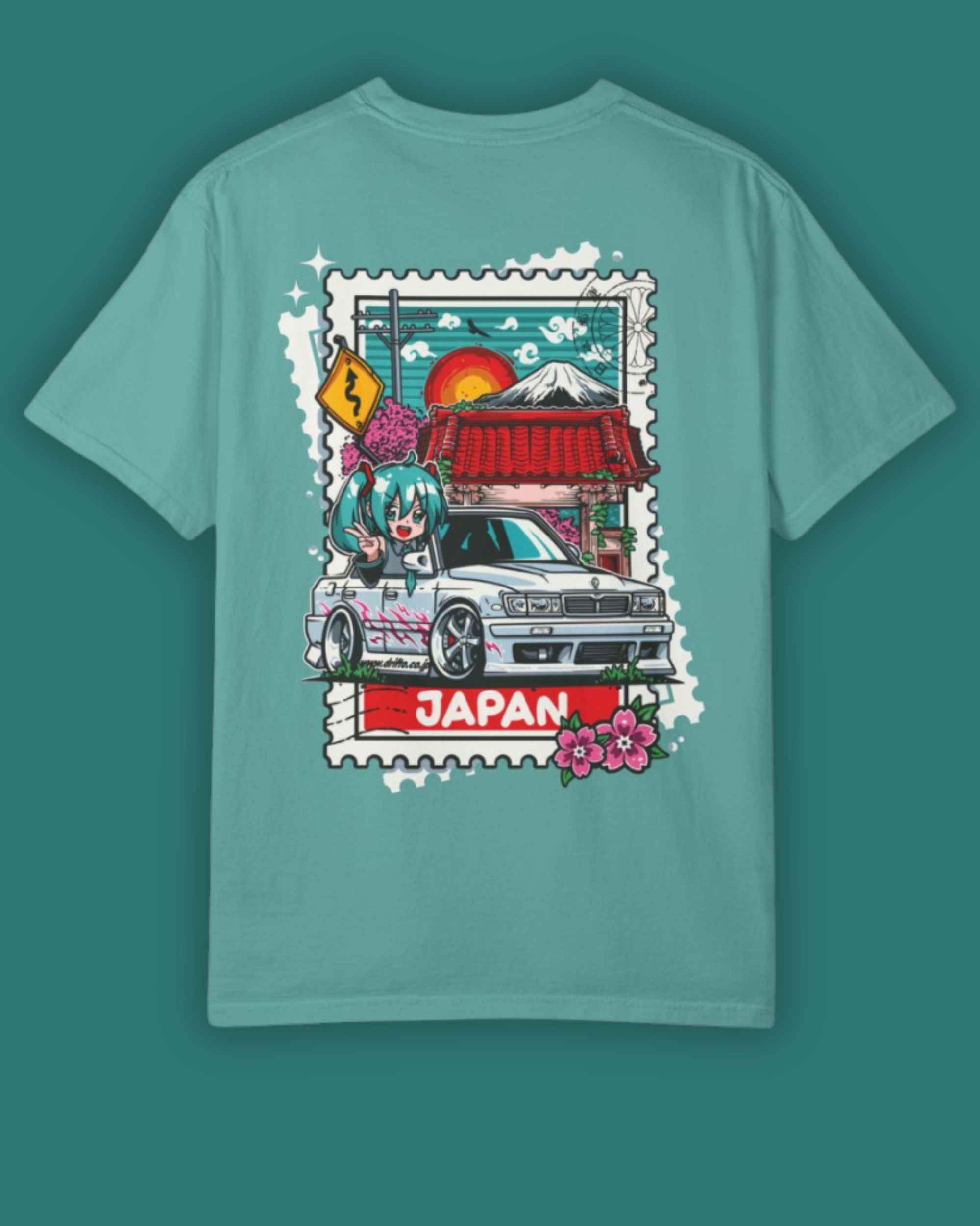 Street Runner Tee | JDM Streetwear Japan Stamp Back Print Tuning Techniques