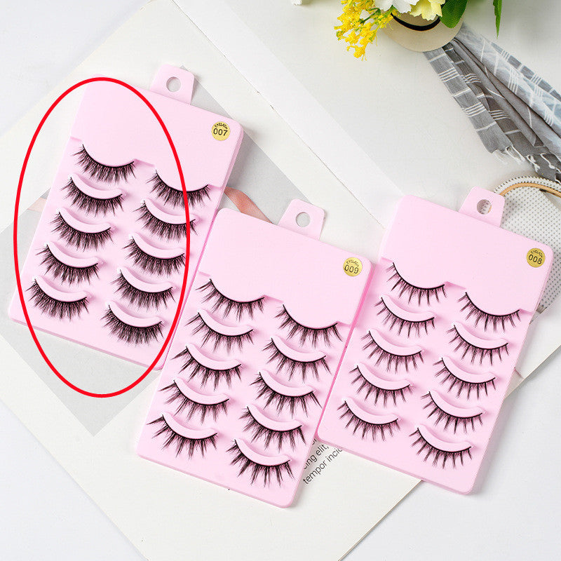Barbie Beauty False Eyelashes – Natural Slim Length (5 Pairs)