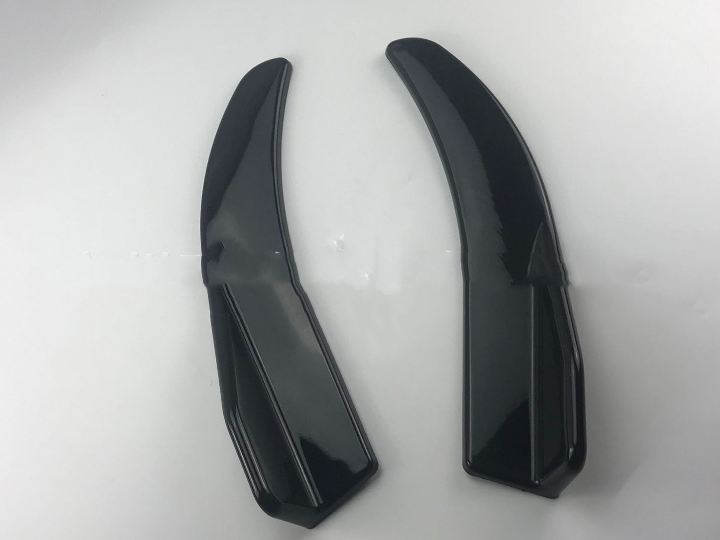 Car Universal Front Deflector Lip Splitter Black or Carbon Fiber