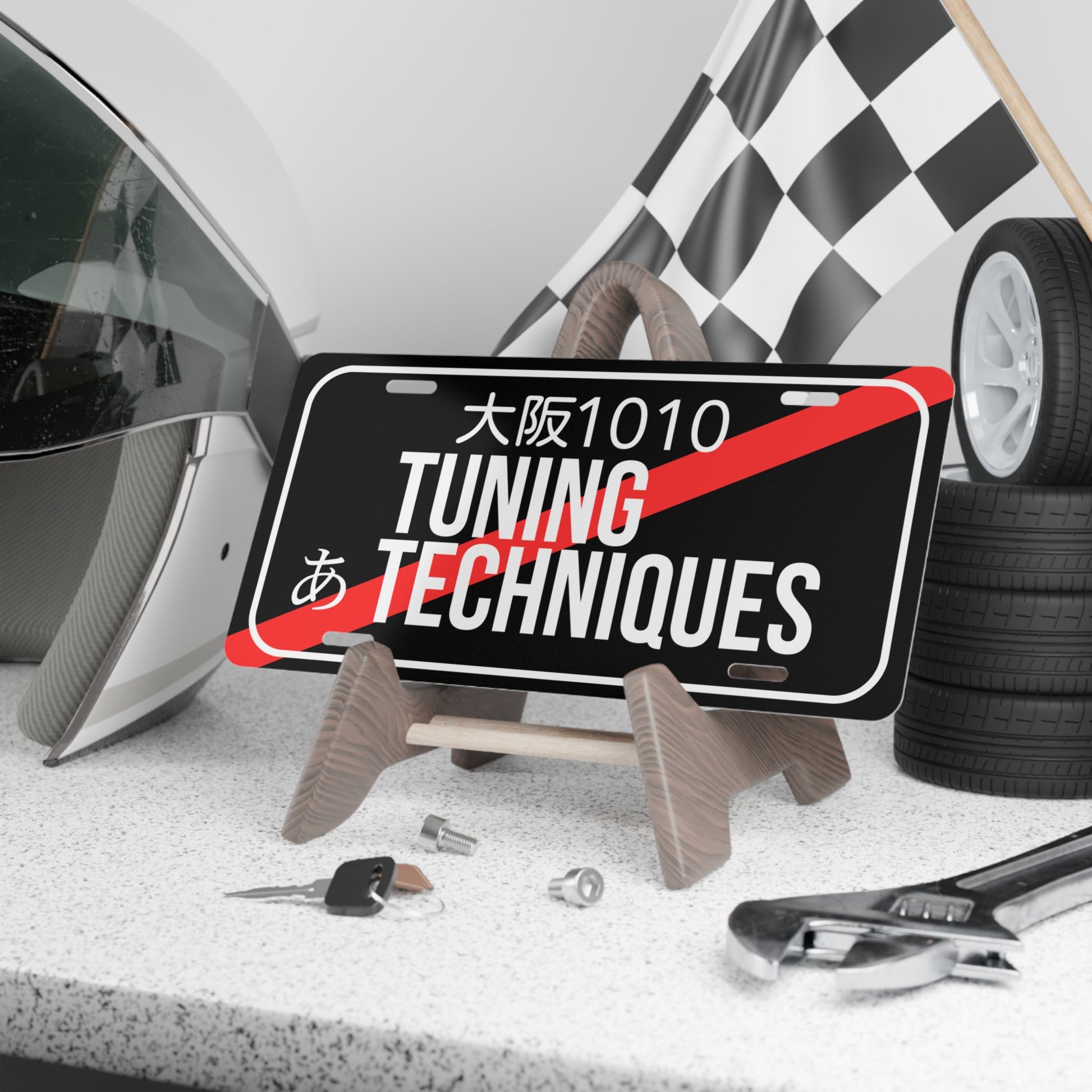 Tuning Techniques Vanity License Plate, Personalized Car Decoration, Unique Auto Gift, Funny Car Plate, Customizable Vehicle Accessory
