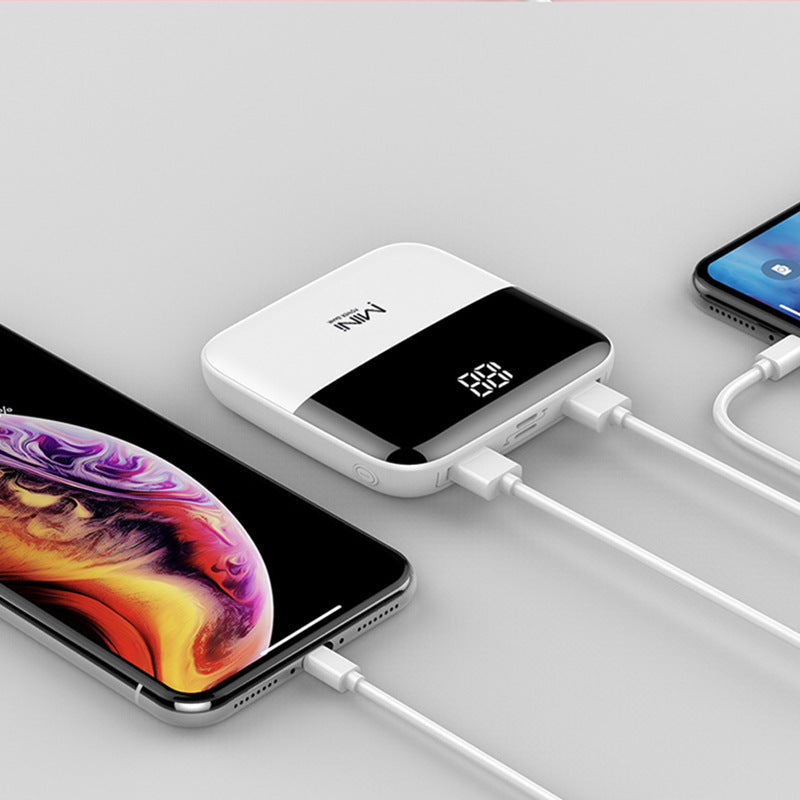 10,000mAh Mini Power Bank – Compact Fast-Charging Backup Battery