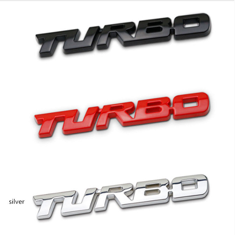 Metal Turbo Badge Emblem