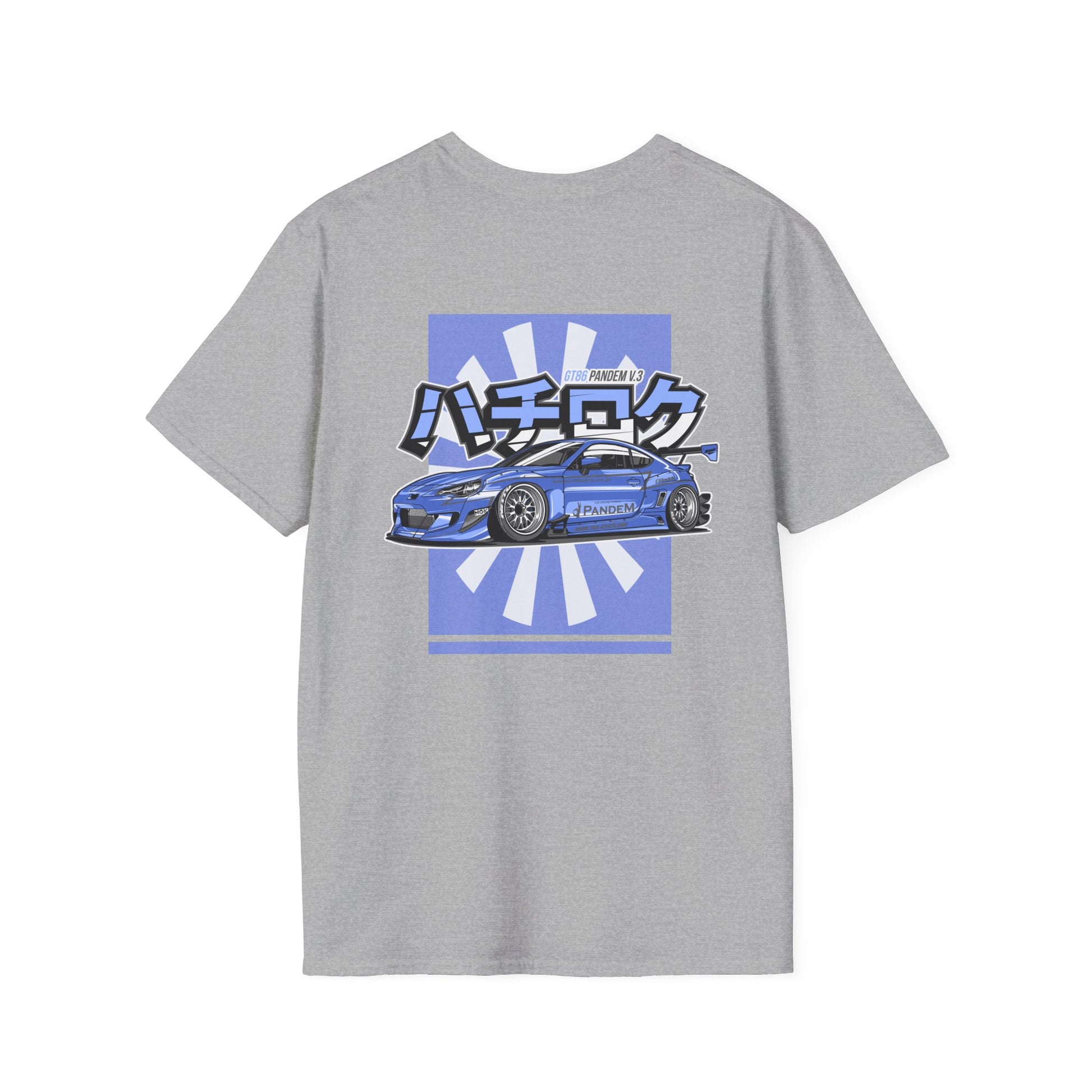 GR86 T-Shirt, Pandem GR86 JDM Car Shirt, 86 Tuner Car Tee, Japanese Sports Car Enthusiast Gift, Front and Back Print