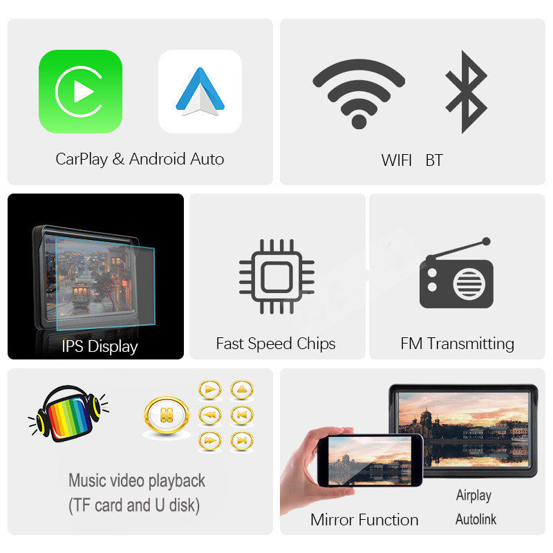 X70 Portable 7 IN Car Smart Display