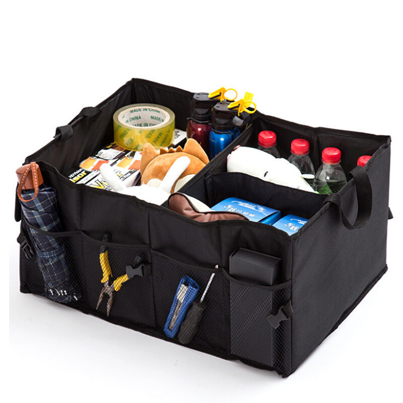 Heavy-Duty Trunk Organizer – Foldable Cargo Storage with Pockets & Dividers
