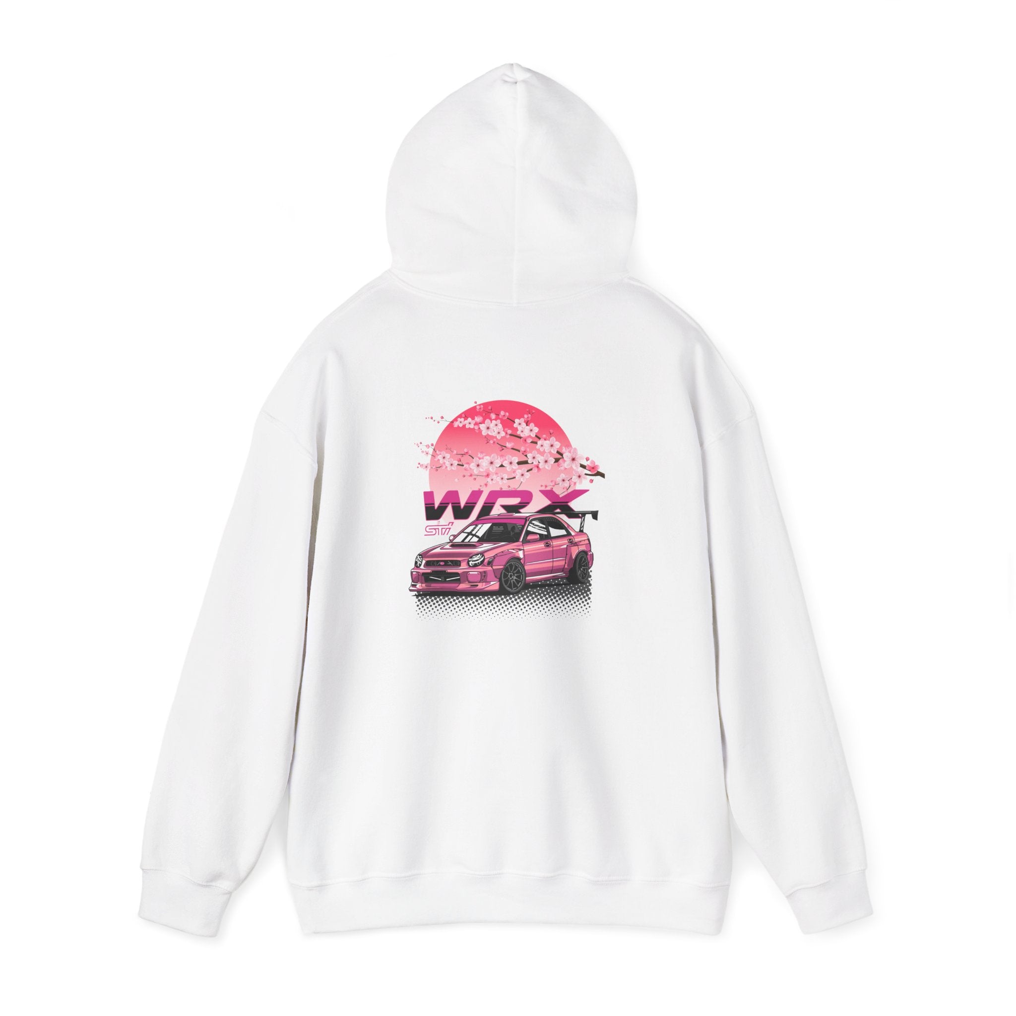 Subaru WRX STI Sakura Hoodie | JDM Cherry Blossom Drift Hoodie | Turbo Boxer Engine Pullover | Street Racer Gift