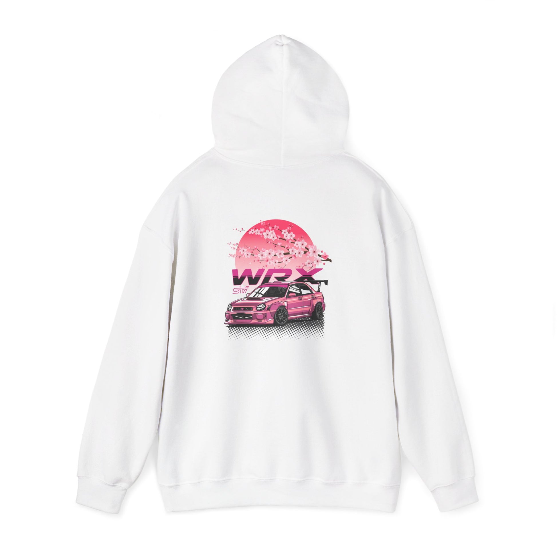 Subaru WRX STI Sakura Hoodie | JDM Cherry Blossom Drift Hoodie | Turbo Boxer Engine Pullover | Street Racer Gift