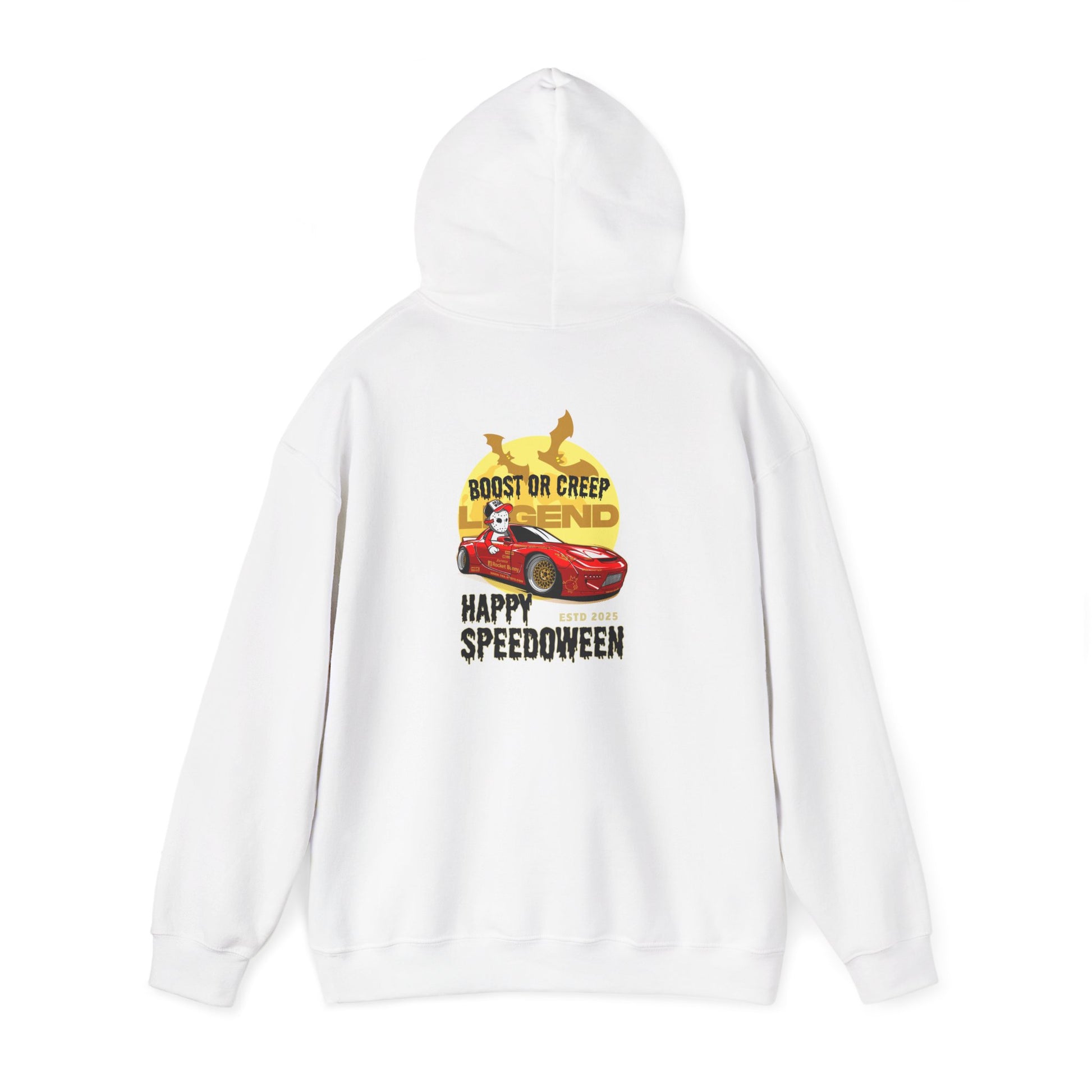 Happy Speedoween FD RX-7 Hoodie | Boost or Creep Rotary Halloween Sweatshirt | JDM Drift Car Culture Pullover