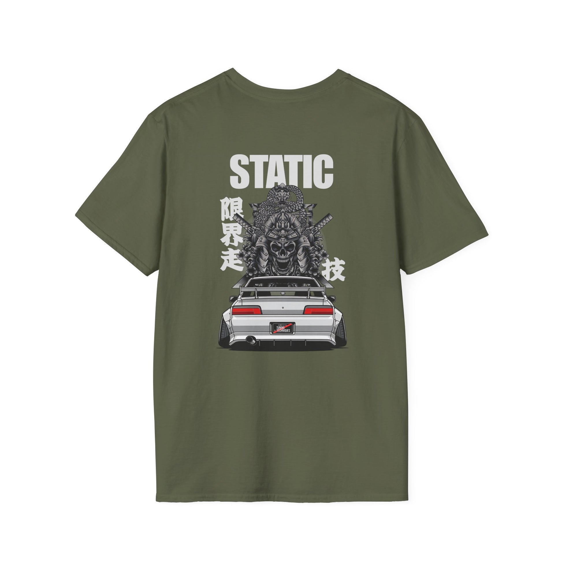 Static Oni Samurai JDM Drift Car T-Shirt – Japanese Drift Car Streetwear