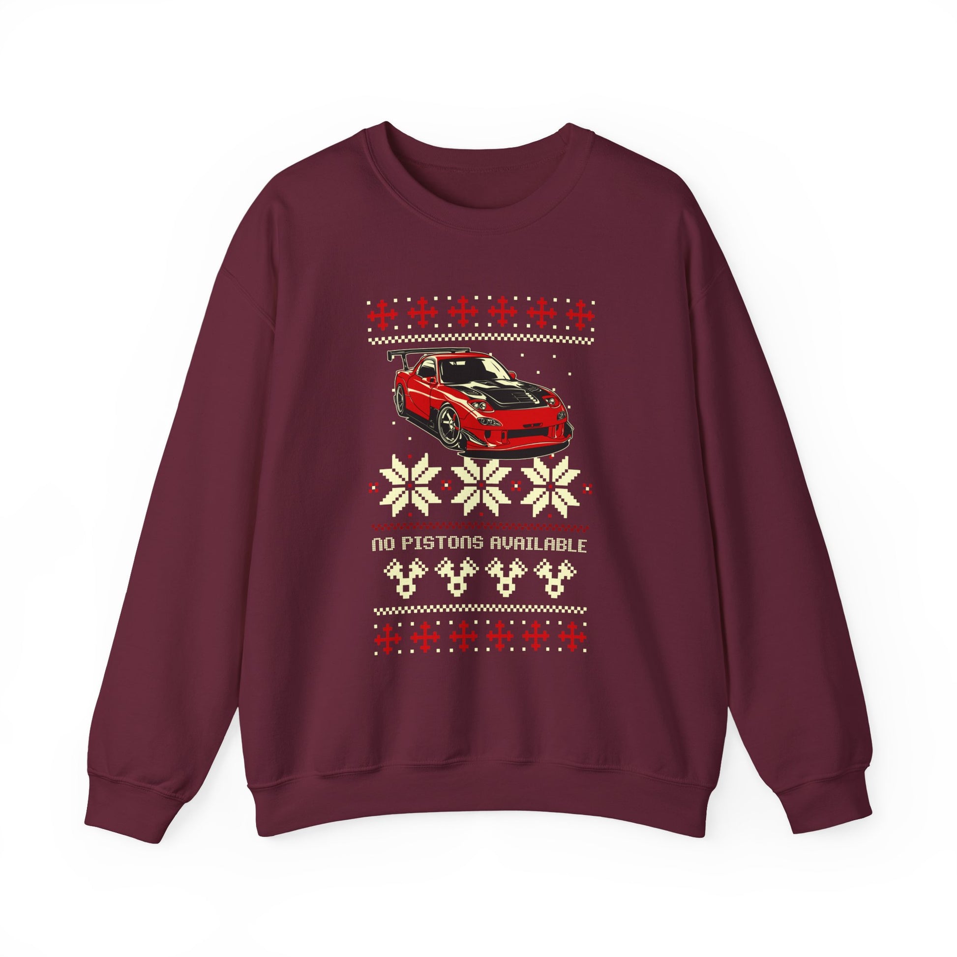 Ugly Christmas RX-7 FD Sweatshirt | Rotary Engine Christmas Sweater | JDM Holiday Jumper | Mazda RX7 Gift