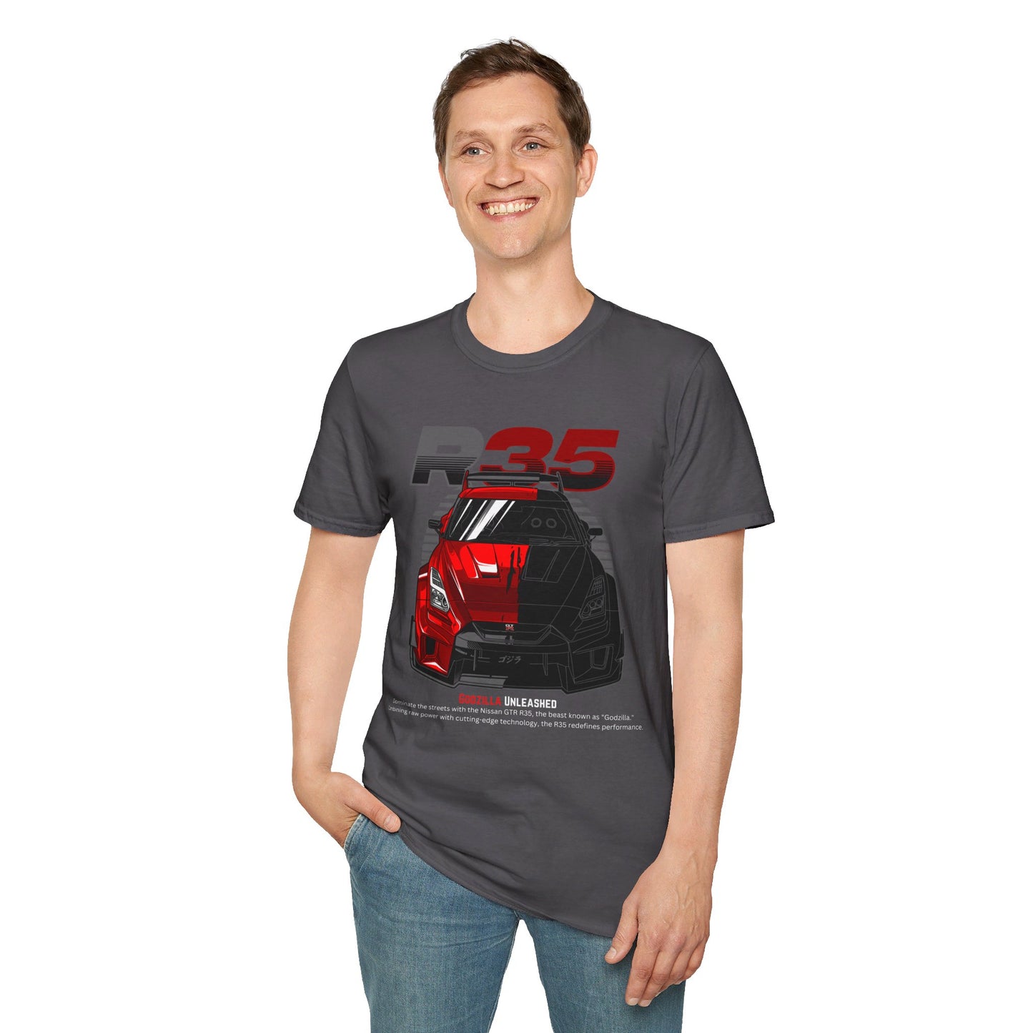 Godzilla Unleashed GT-R R35 T-Shirt – Dominate with the Legendary GT-R