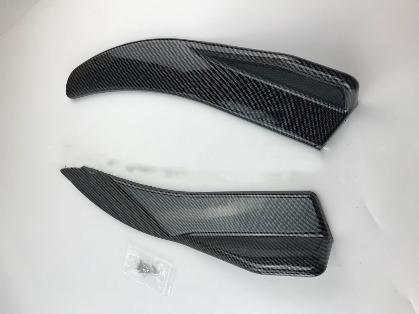 Car Universal Front Deflector Lip Splitter Black or Carbon Fiber