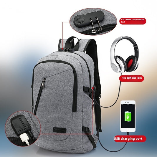 Versatile Canvas Backpack with Air Pillow Belt - Perfect for School