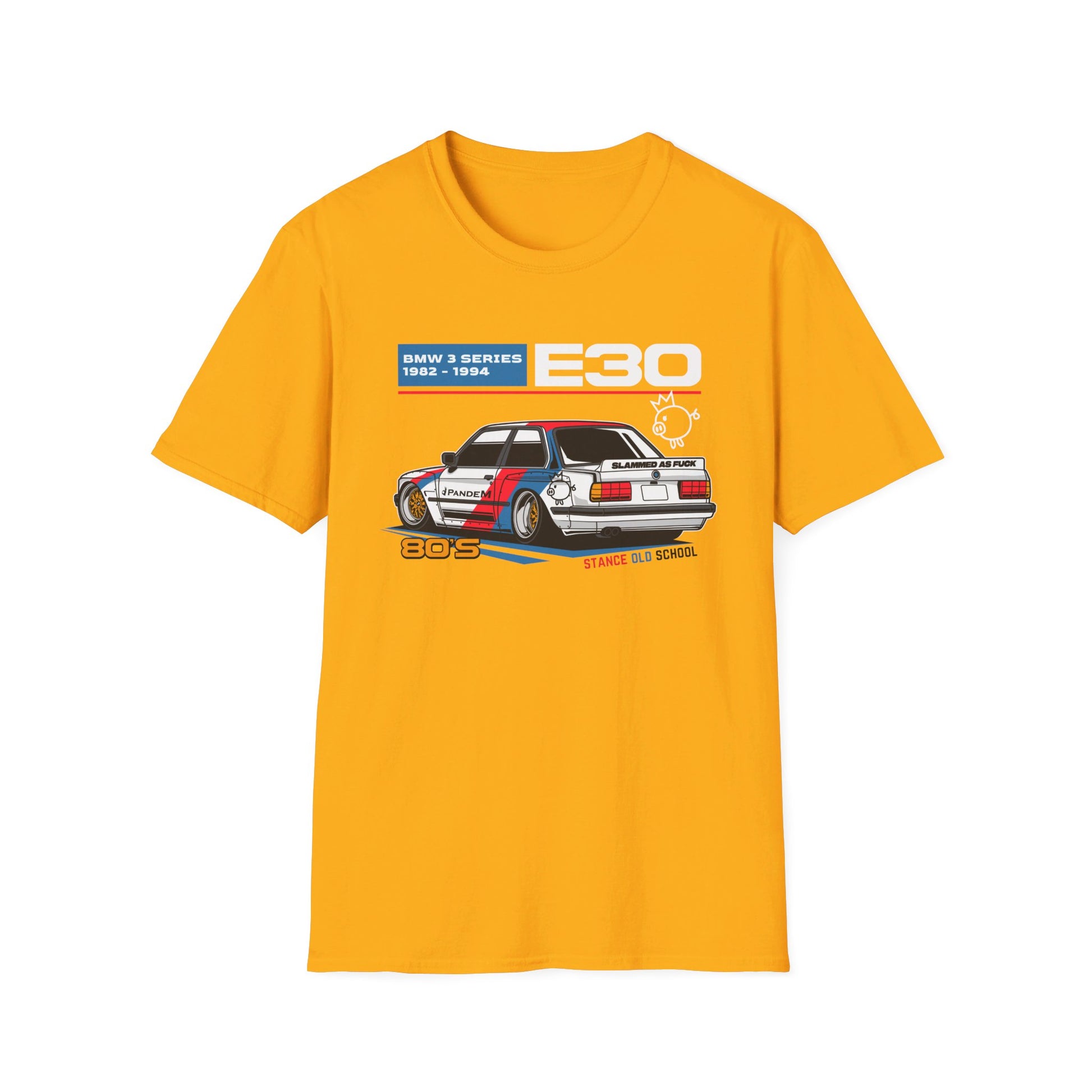 Stanced BMW E30 T-Shirt – Classic Stance, Timeless Style